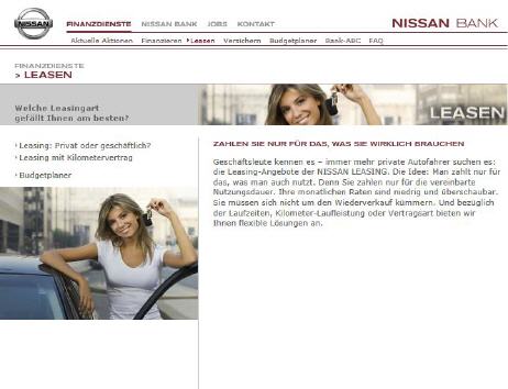 Nissan Leasing | Privat und geschäftlich