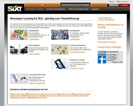 Auch der Autovermieter SIXT