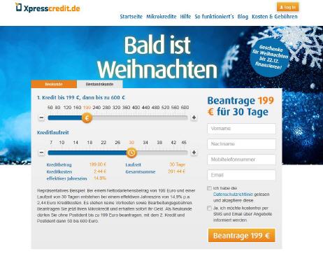 Xpresscredit.de: Geld leihen per Mikrokredit